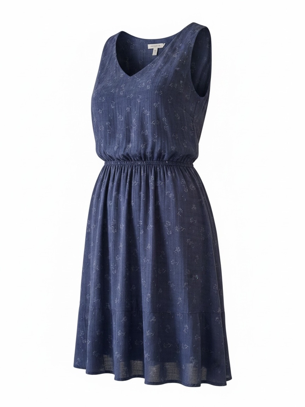 Copper Key Navy Floral V-Neck Sleeveless Dress